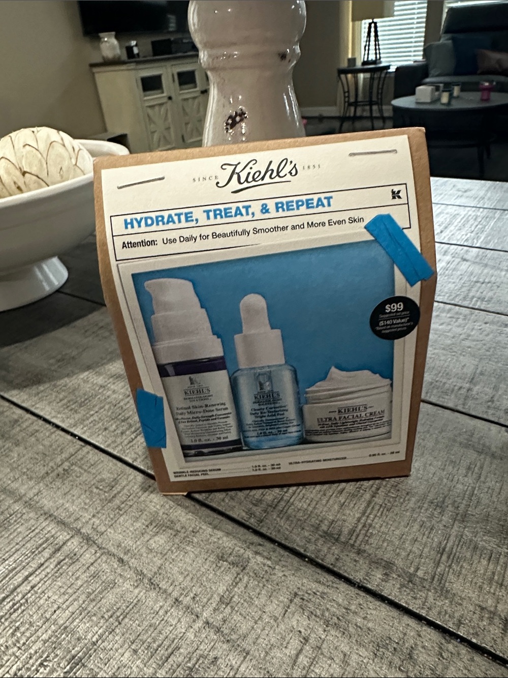 Kiehl's Hydrate, Treat & Repeat Set - Blue & White